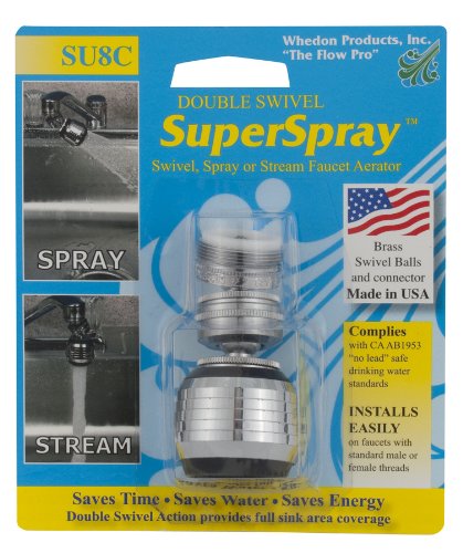 Whedon Products SU8C Double Swivel SuperSpray, chrome