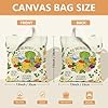 Breakfast Canvas Tote Bag for Women, Seasonal Casual Fresh Picks Summer Green Washable Reusable Everyday Tote Bag Ideas for Family Friends Colleagues Reading Loves 13x15 Inch #3