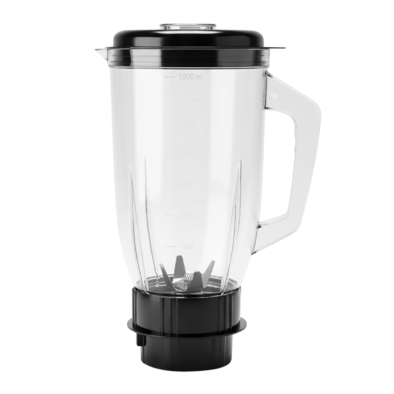 Mixer Juicer Jar 1500 ML Replacement | ABS Food Grade Plastic Body | Stainless Steel Blades | Compatible with 4 Teeth Mixer Grinder | Transparent Heavy Duty Blender Jar for Kitchen-picture-17