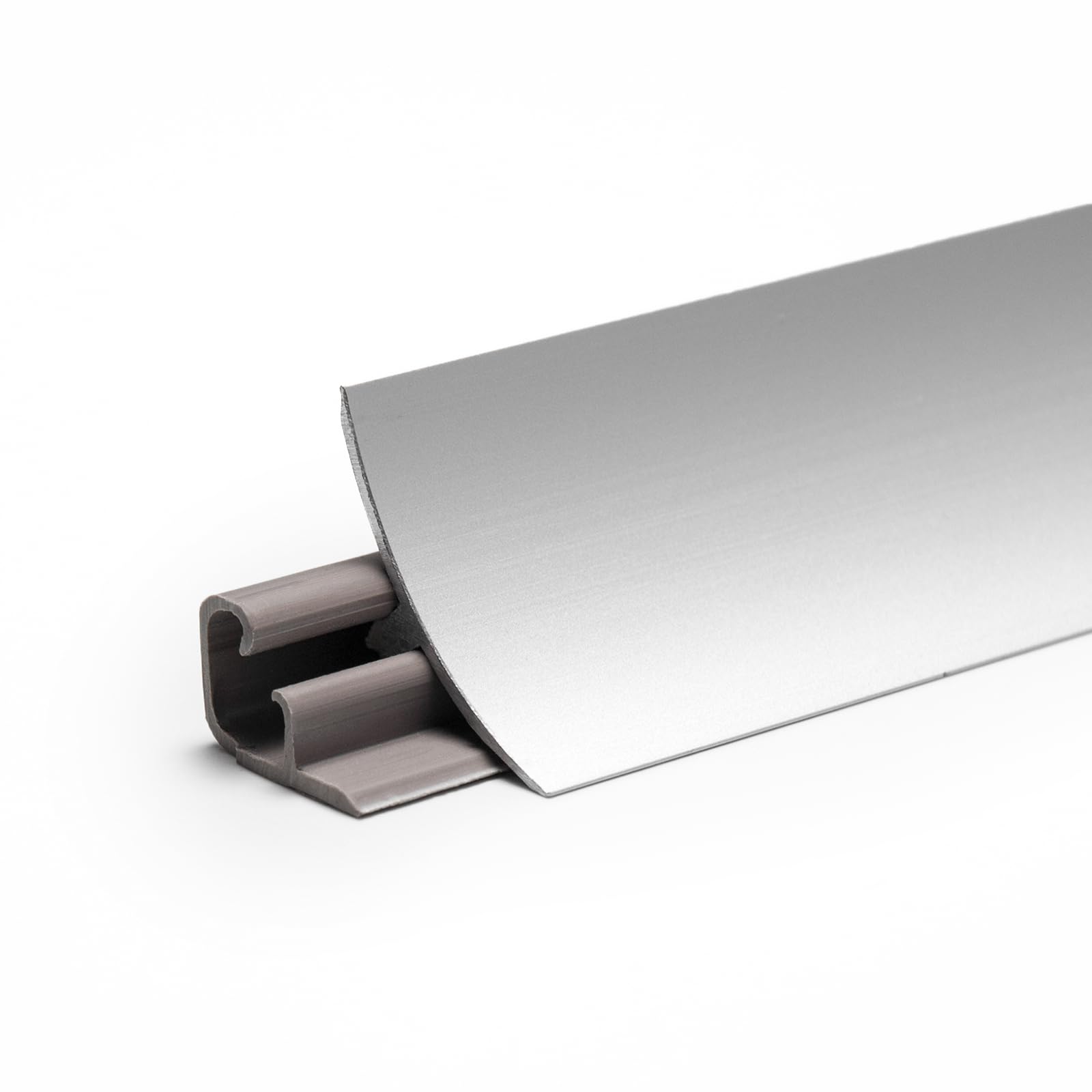 DQ-PP Baguette d'angle 1,5 m, en aluminium, 23 x 23 mm, avec vis gratuites, pour plan de travail, cuisine, finition murale, barres de table