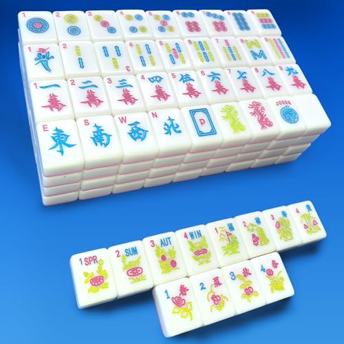 Set Mini Mahjong Americano 166 Fichas 0.9 pulg miniatura 6