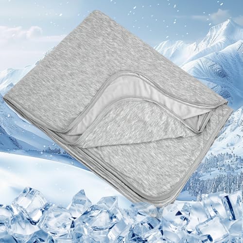 CXXDE Cooling Blankets for Hot Sleepers, Summer Blanket Thin Lightweight Breathable Soft Cold Blanket for Sleeping Summer, Absorbs Heat to Keep Body Cool for Night Sweats Adults Children 150 * 200cm