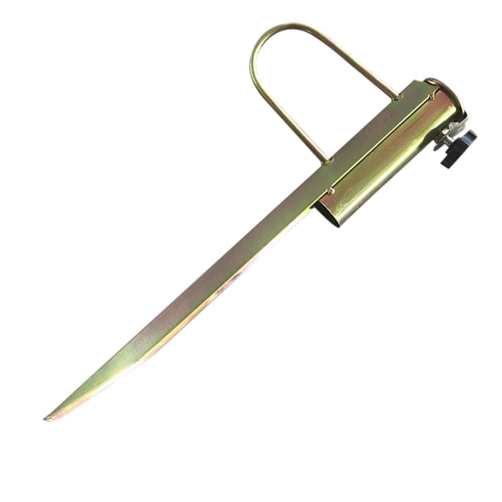 Robuster, verzinkter Schirmanker, 32–38 mm, kompakter Erdspieß für sicheren Strand und Rasen, Schirmstützgriff für Stabilität des Sonnenschirms