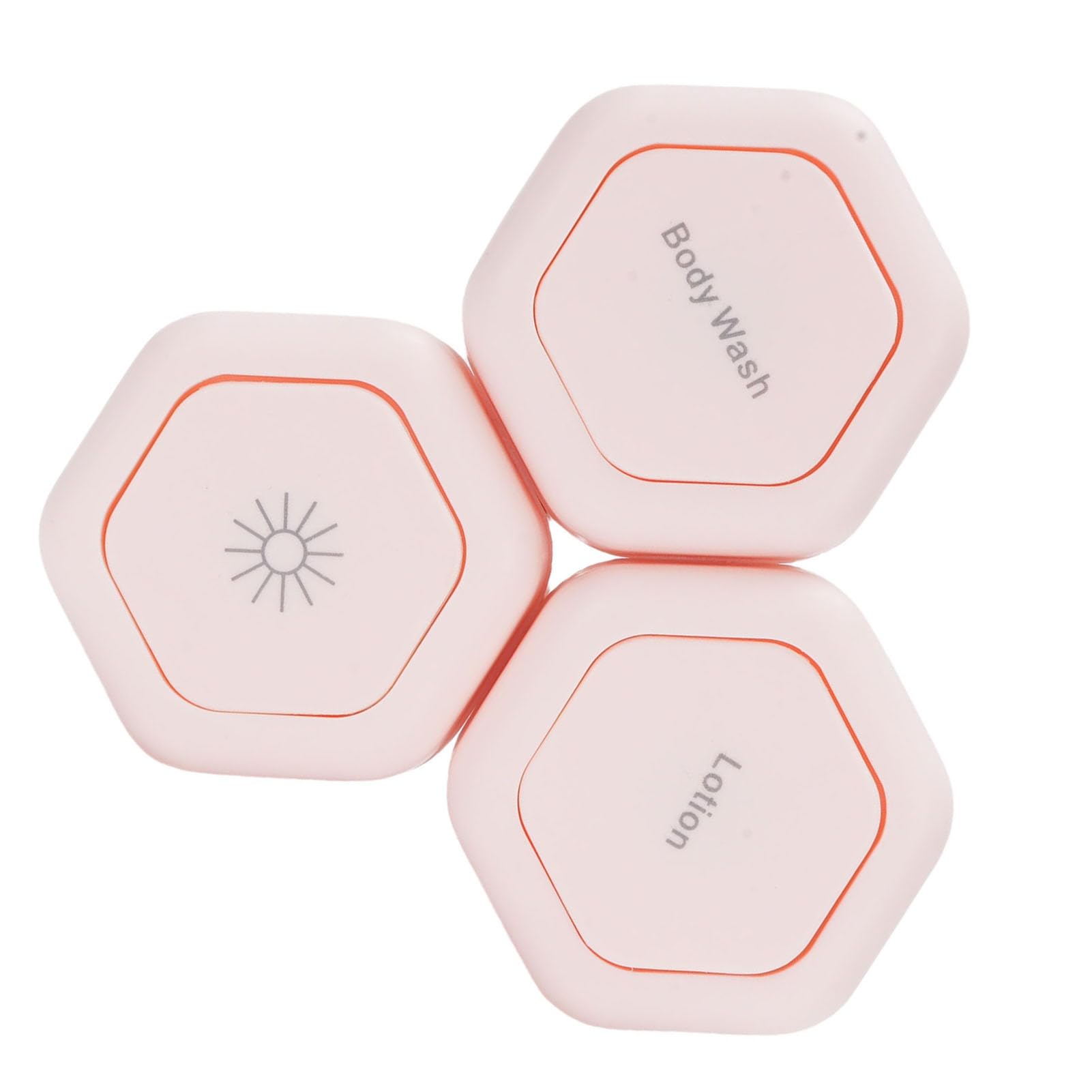 Fockety 3PCS Pojemniki Podróżne, Przeciek Wielokrotnego Upływu Słoiki Magnetyczne Szerokie Usta na Balsam do Mycia Ciała, z Plastikowym Wzorem do Podróży Niezbędne