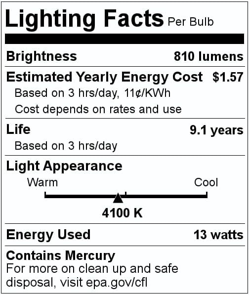 (25 Pack) GE 97589 F13DBX23/841/ECO 13-Watt 4100K 2-Pin Double Biax T4 Compact Fluorescent Lamp