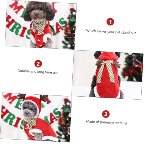 Disfraz Navideño para Perros con Bufanda Talla S miniatura 4