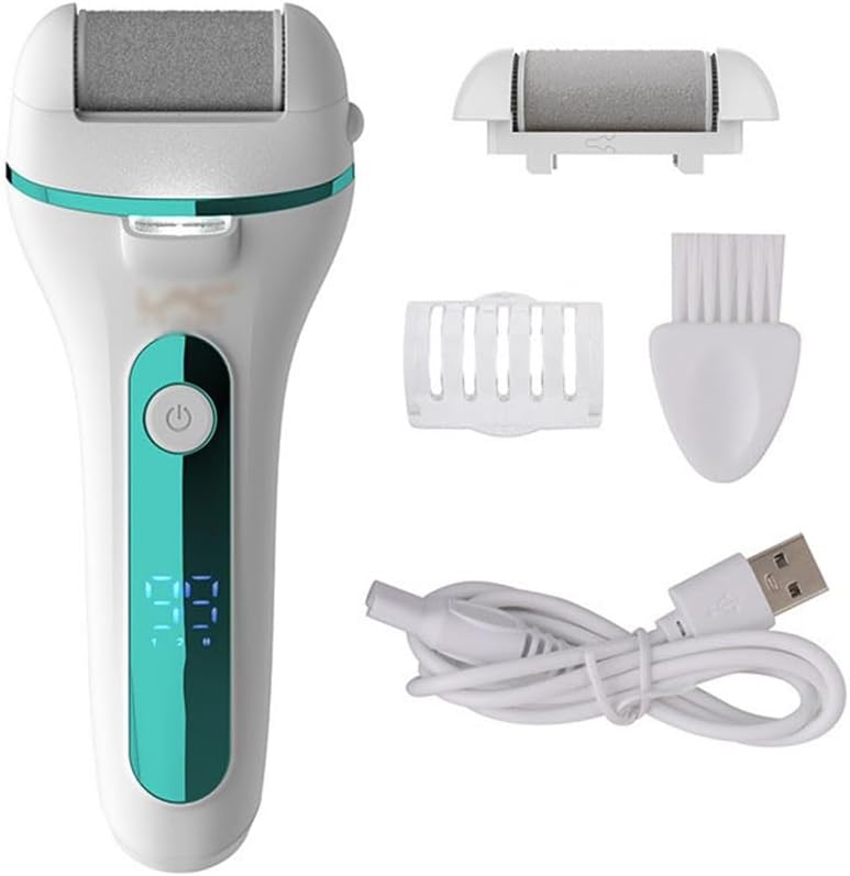 Electric Foot Grinder, Trimmer, calluses Removal, Digital Display, and Skin