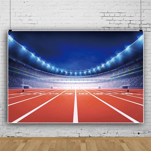 MIRRORANG 3×2,5m Background for Athletics Stadium with Race Track ...