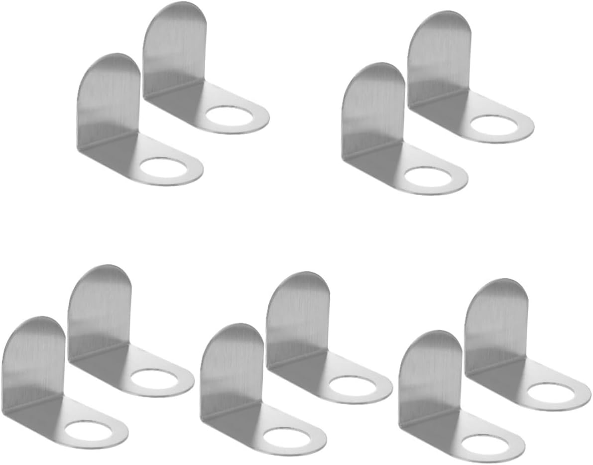 ABOOFAN 10pcs Wall-Mounted Shampoo and Shower Gel Bottle Rack Hook Self-Adhesive Holder for Bathroom and Kitchen Easy Installation Space-Saving Organizer for Liquid Soap