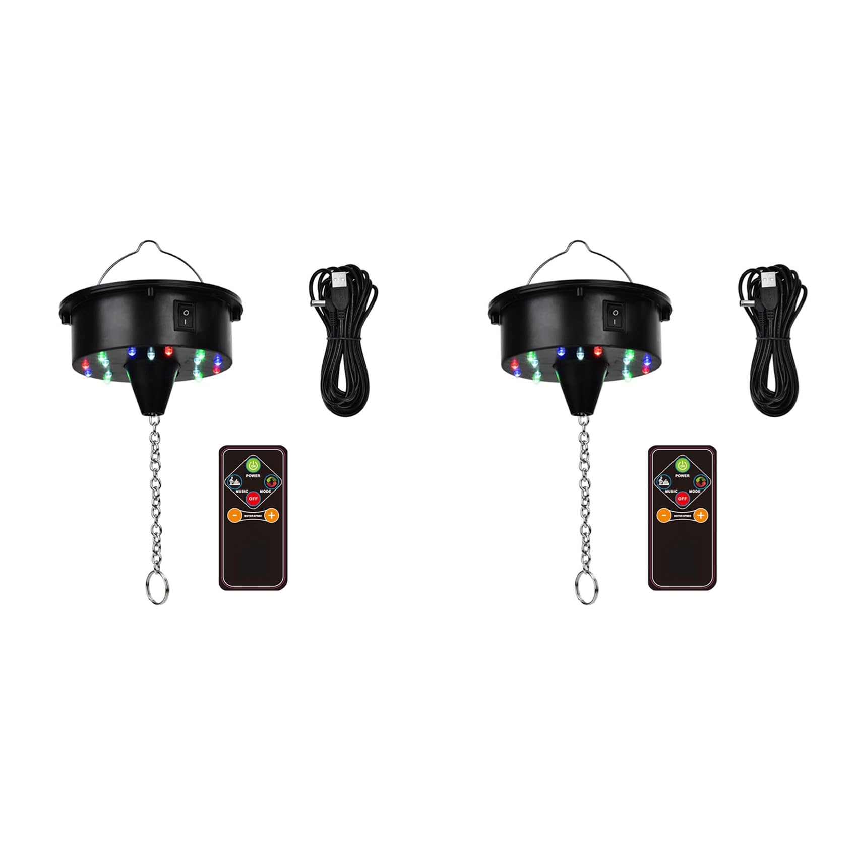 Moteur de boule disco 18 LED projecteur rotatif pour animer vos soirées et fêtes à la maison
