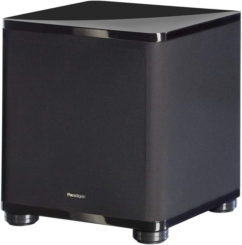 Paradigm Cinema Sub 35–150Hz Compact Active/Powered Subwoofer for Blockbuster Music and Home Theater Experience with 8˝ High-Excursion Driver and 300 watts Dynamic Peak / 100 watts RMS Amplifier
