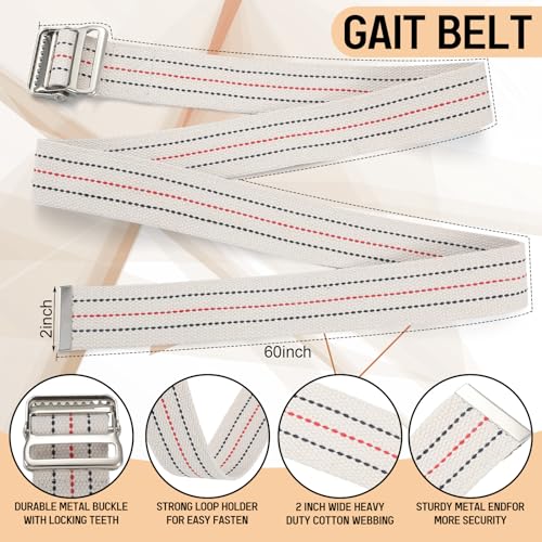 Relaxweex 9 Pcs Physical Therapy Goniometer Tools Set Include 6 Pcs 6, 8, 12 Inches Goniometer Set with 2 Pcs Retractable Body Measuring Tape and Gait Belt for Occupational Therapy - Image 4