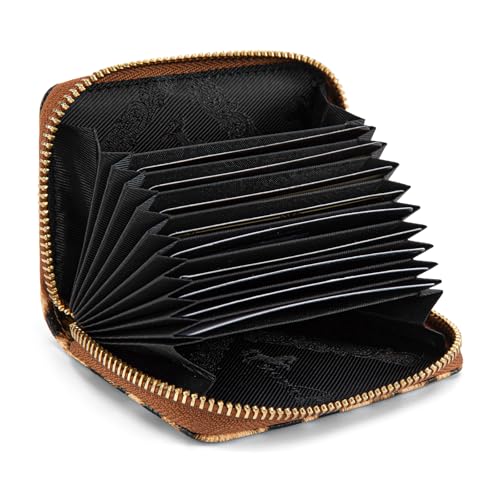 Image of Montana West Credit Card Holder Leopard Print Wallet RFID Blocking Small Wallets for Women Gifts