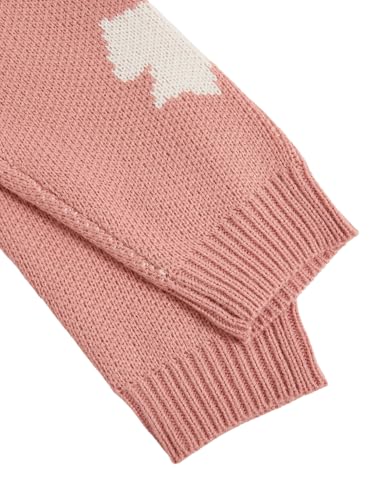 Verdusa Girl's Cute Bow Sweater Drop Shoulder Crew Neck Pullover Tops4