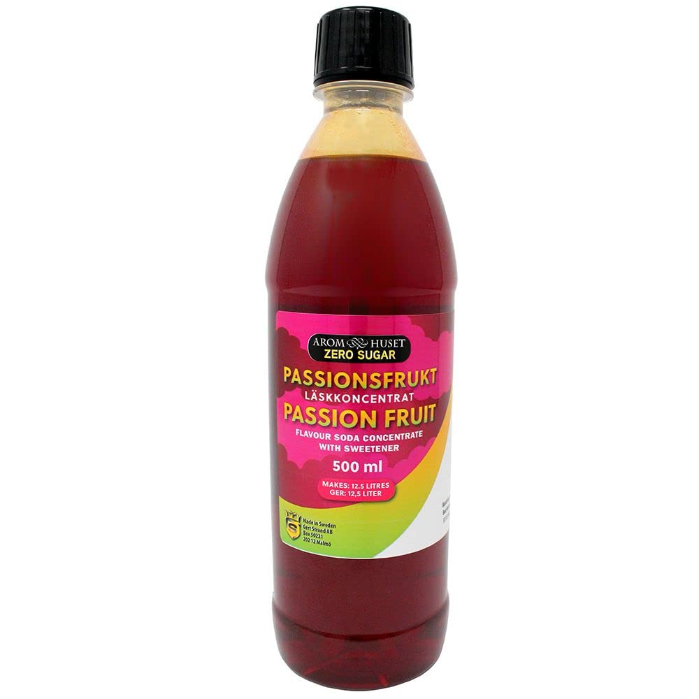 Buy Zero Sugar Passion Fruit Soda Syrup Concentrate 500 ml from