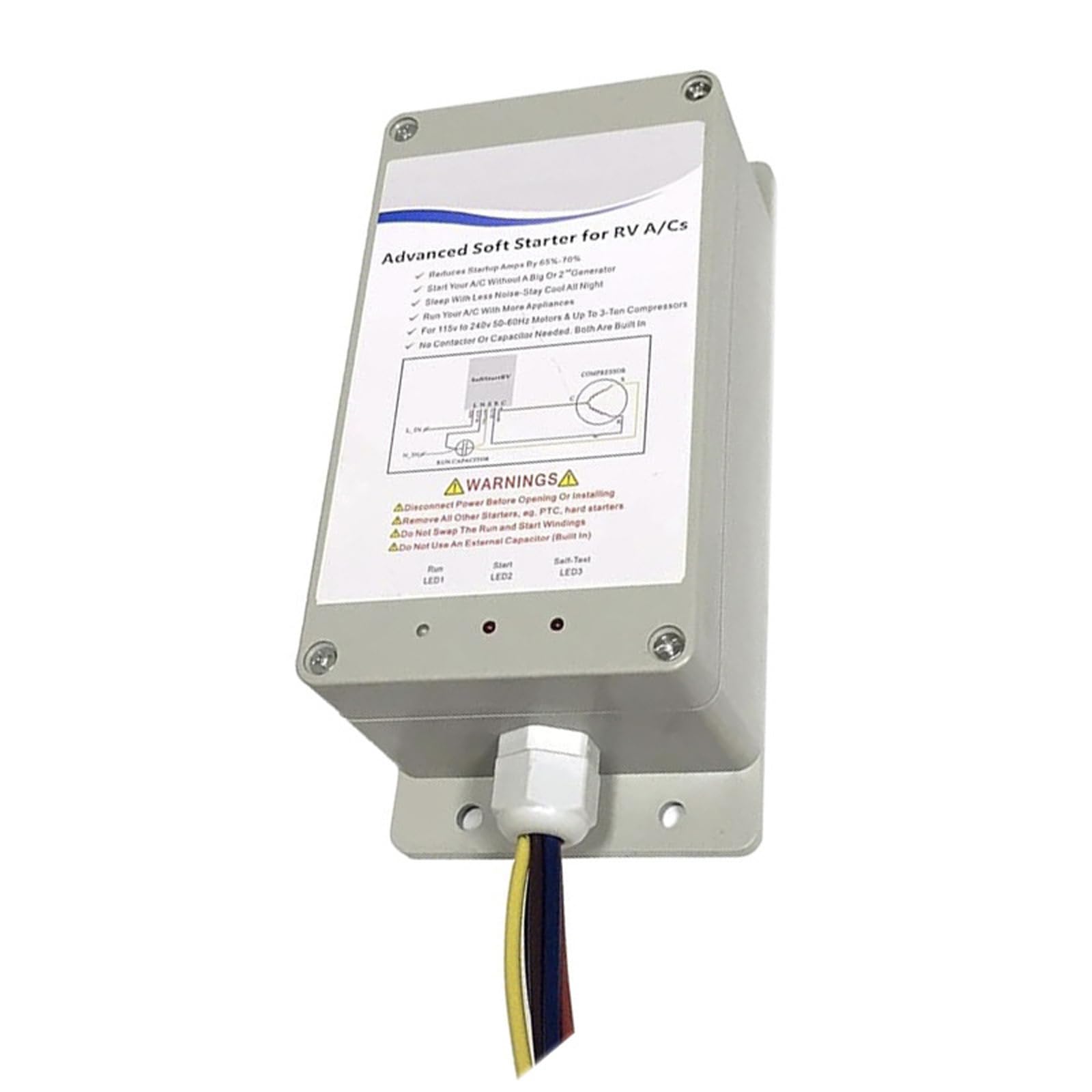 AC Soft Starter Soft Starter für Anhänger Camper Klimaanlage ermöglicht einfaches Starten von Geräten mit Strom