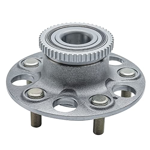Image of Detroit Axle - Pair Rear Wheel Bearing and Hubs Assembly for 1999-2003 Acura TL, 1998-2002 Honda Accord [V6 Models only - Rear DISC], 5 Lug w /ABS