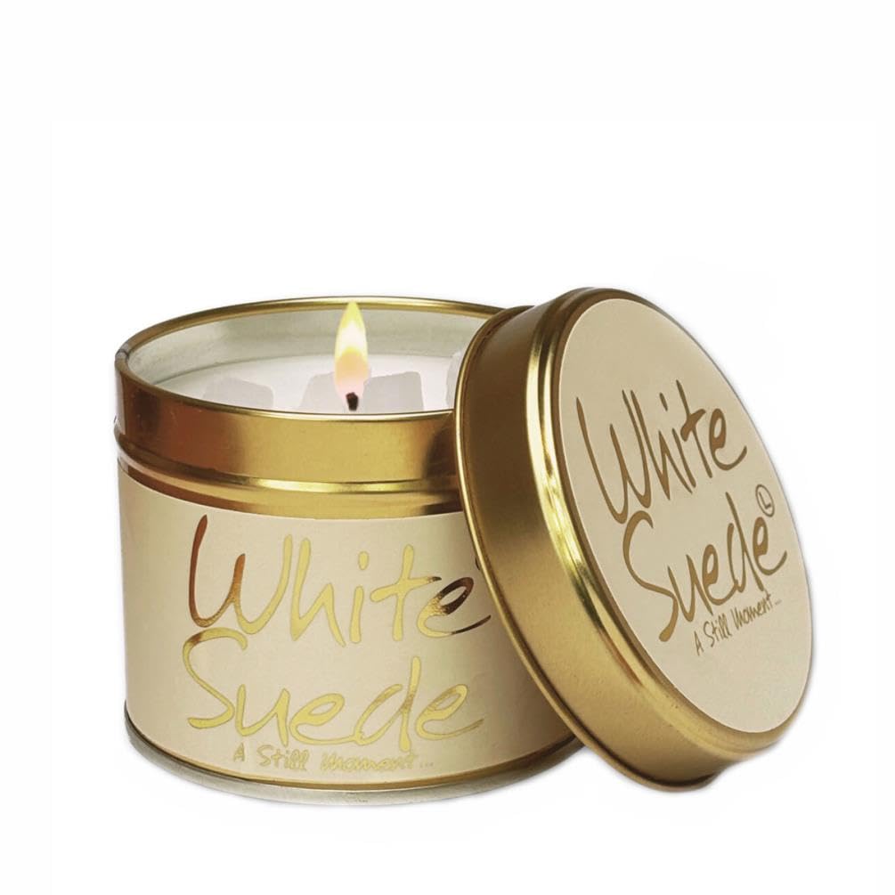 White Suede -Scented Tin Candle