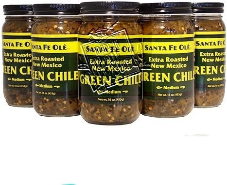Santa Fe Ole Extra Roasted Green Chile Medium (6)