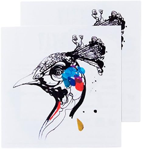 Tattly Temporary Tattoos, Peacock, 0.1 Ounce