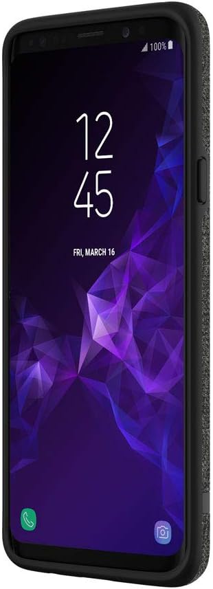 Incipio Carnaby Samsung Galaxy S9 Case [Esquire Series] with Co-Molded Design and Ultra-Soft Cotton Finish for Samsung Galaxy S9 (2018) - Gray