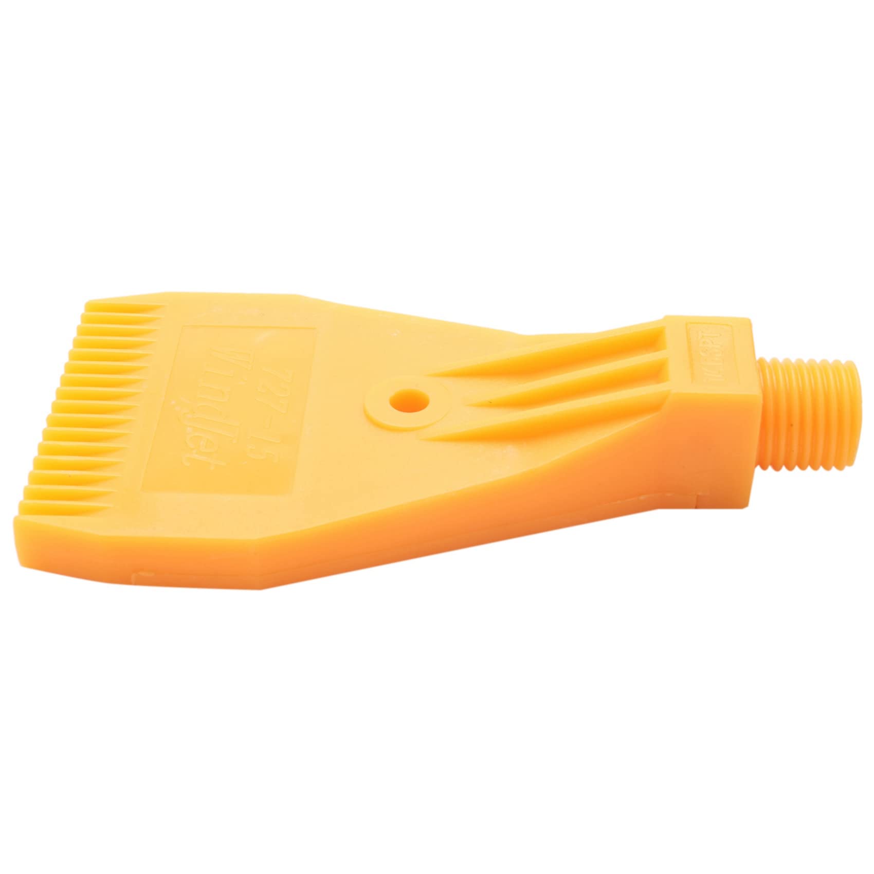 20X Ugello A Getto Piatto con Soffio D'Aria A Foro Singolo in ABS con Filettatura 1 / 4BSP Giallo