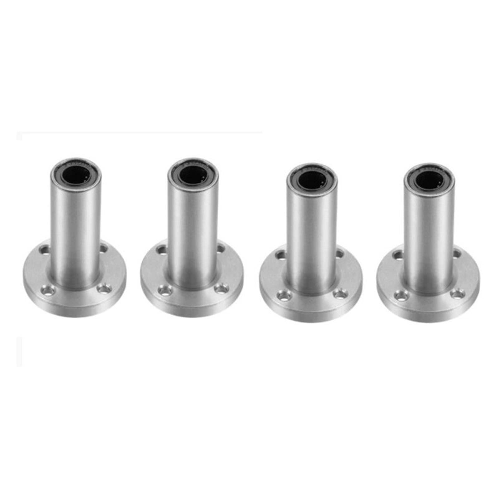 Cuscinetto a sfere a gola profonda in acciaio crom 4 pezzi 8mm LMF8LUU tipo lungo flangia rotonda giunto cuscinetto a movimento lineare parti CNC scorrevole
