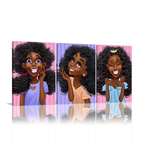 VIIVEI Abstrakte afrikanische Frauen Mädchen Druck Leinwand Wand Kunst Cover