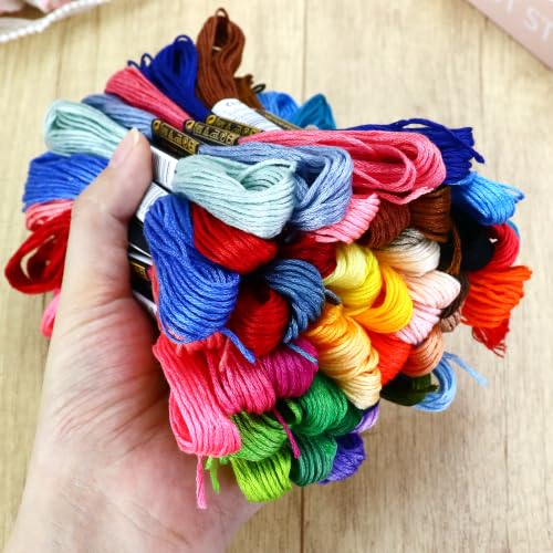 Miniatura 2 de 50 Madejas De Hilo De Hilo De Algodón Para Pulseras De La Amistad, Hilo De Bordado De Punto De Cruz, Hilo De Hilo De Hilo De Algodón Para Manualidades