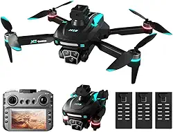 Drone H28, câmera 4K de alta definição, motor sem escova e 3 baterias