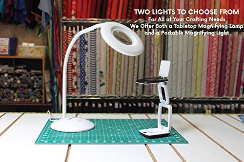 3X LED Magnifying Lamp, Great for Reading or Working in Dark Areas!