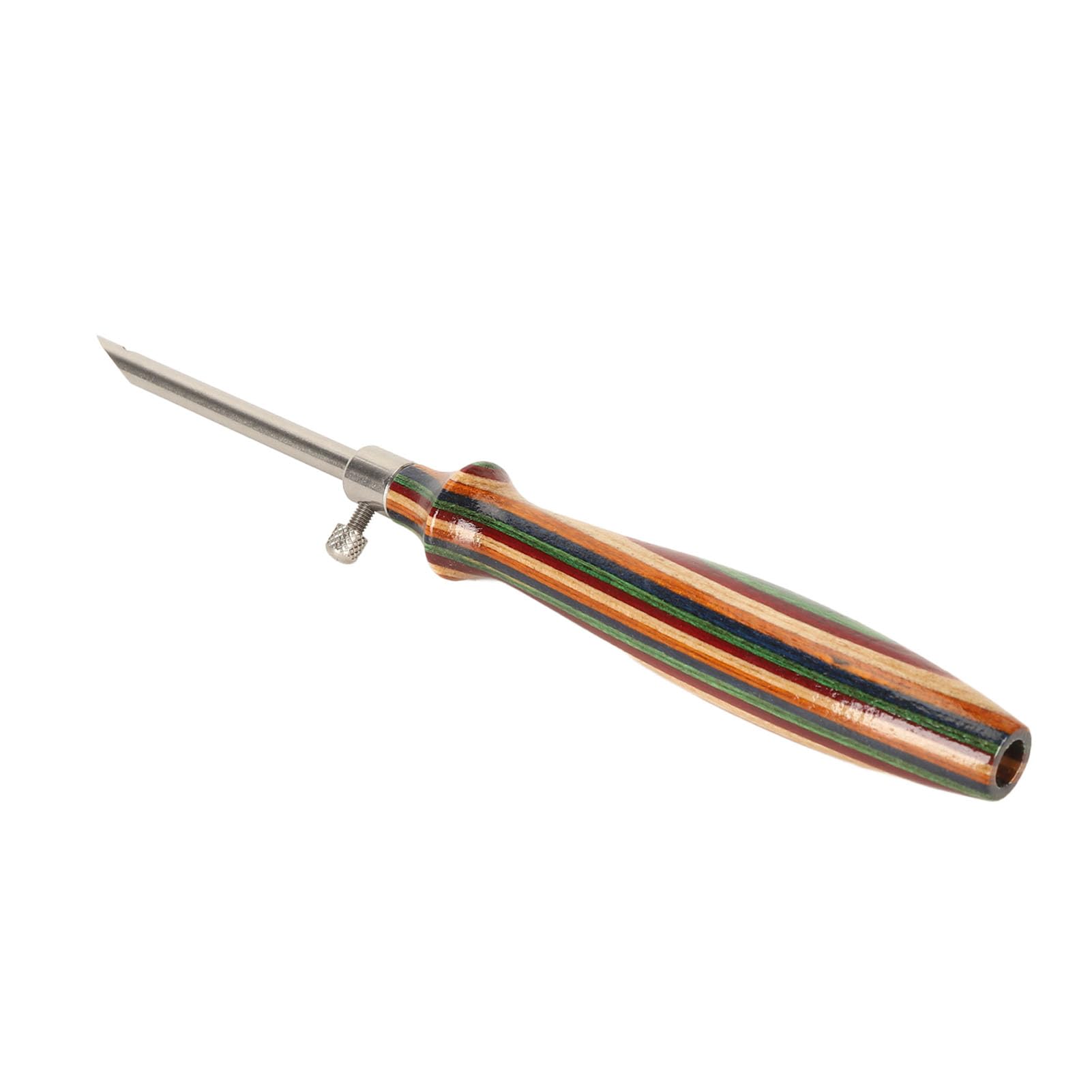 Aiguille à poinçonner réglable, Stylo à Broder en Bois, fixateur Artisanal pour Couture, Excellent Bricolage
