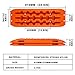 XPV AUTO Recovery Tracks Traction Boards Tire Ladder 4WD Recovery Mat for 4X4 Offroad Sand Snow Mud Track(Orange)