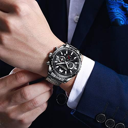 Orologi Da Uomo Olevs Cronografo Abito Da Lavoro Albania - Foto 13