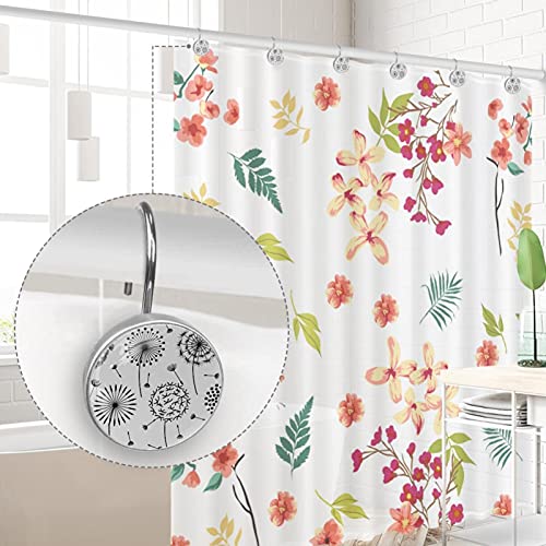 Crochets de douche en acier inoxydable pissenlit design chic - 5