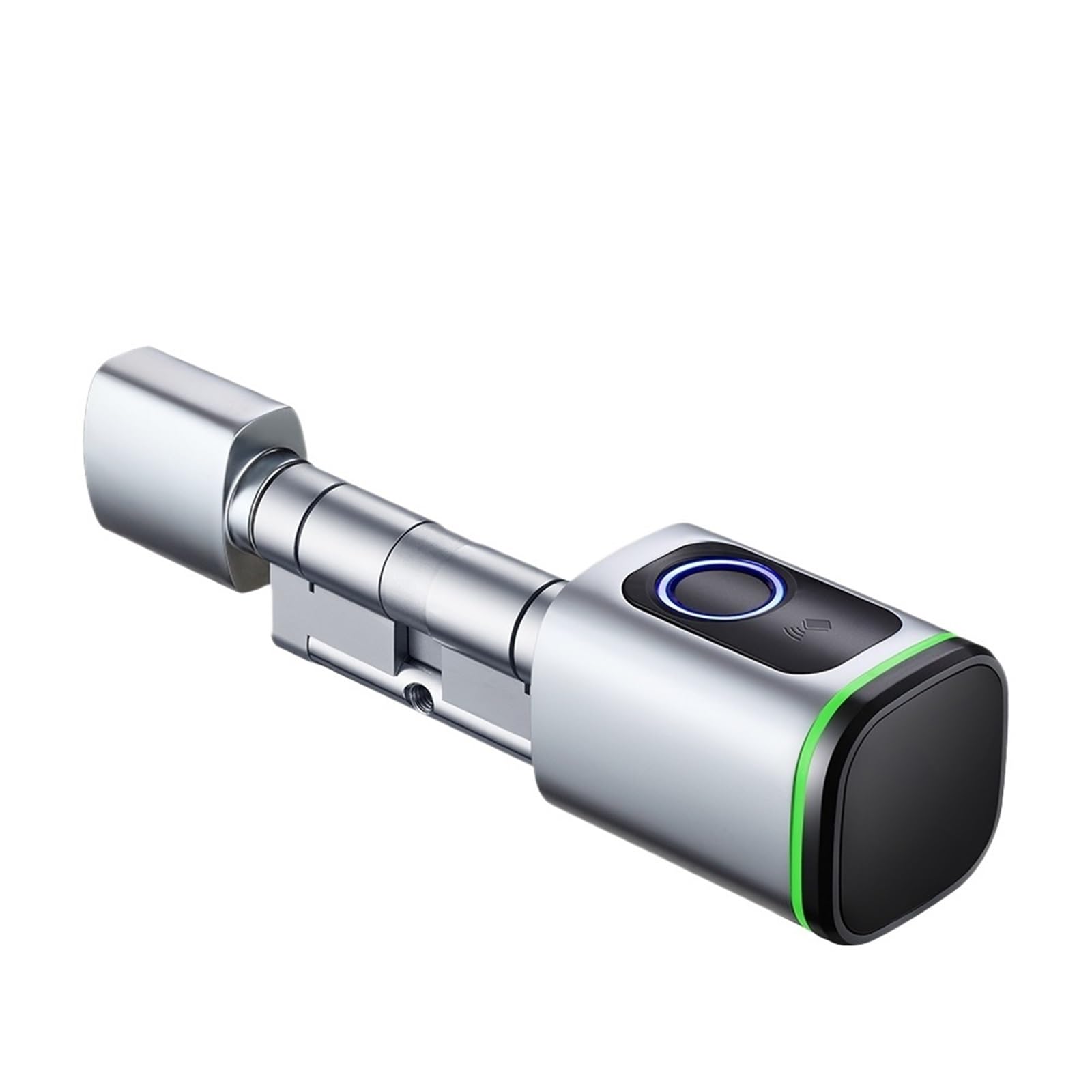 Serrure de porte numérique avec cylindre réglable à pêne dormant et carte IC