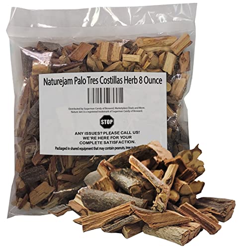 Naturejam Palo Tres Costillas Herb 8 Ounce Bulk Bag-for Natural Kidney Clease Tea aka Supple Jack