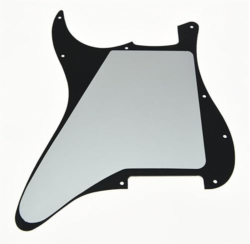 Miniatura 2 de KAISH 11 agujeros Strat Blank Pickguard ST placa de arañazos en blanco sin agujeros de recogida para USAMéxico StratocasterStrat Negro 3 capas