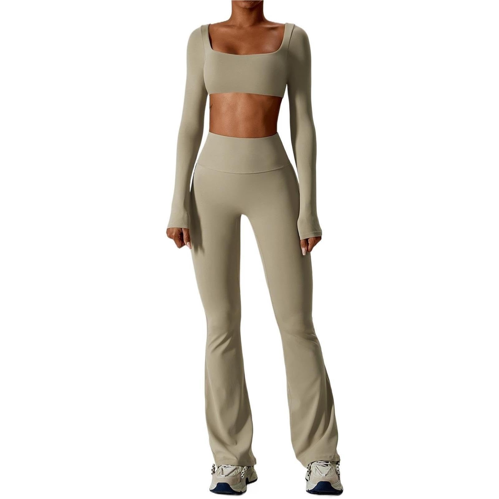 Conjunto Yoga 2PCS Ropa Deportiva sin Costuras Mujer Entrenamiento