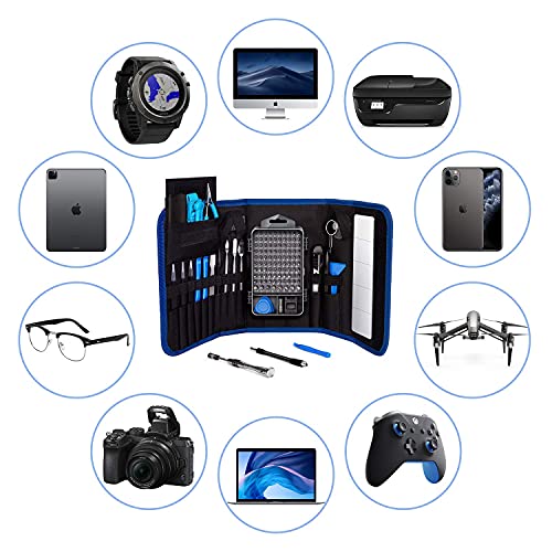Computer Repair Tool Kit, Laptop Opening Tool, 139 IN 1 Professional PC Repair Tool, with 98 Magnetic Bit and 41 Practical Repair Tools, Compatible for Macbook, PC, Tablet, iPhone, Xbox Controller