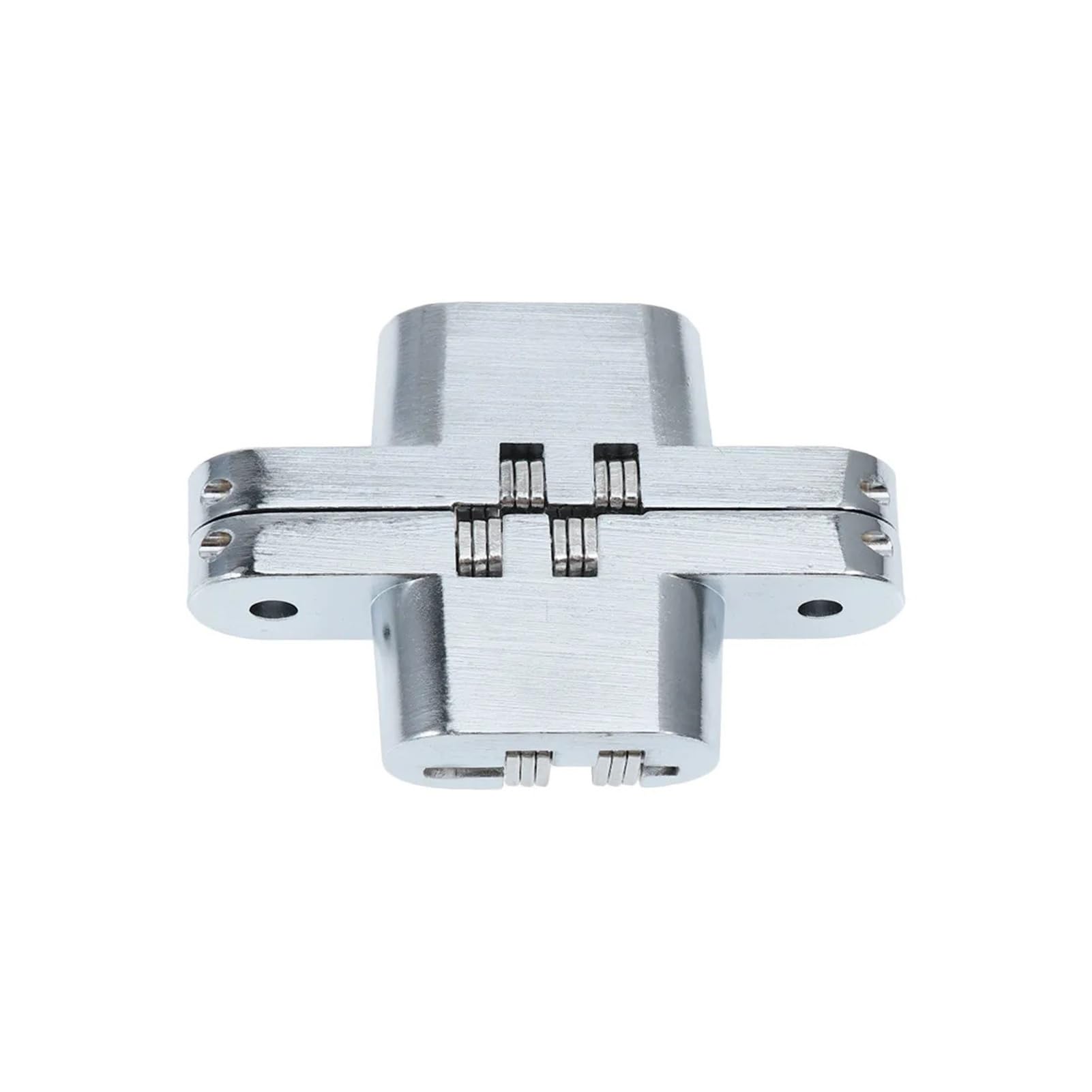 Bisagra de puerta plegable oculta en cruz acero inoxidable | Bisagra de puerta plegable de acero inoxidable oculta en cruz de plata for puertas de madera hoteles DIY