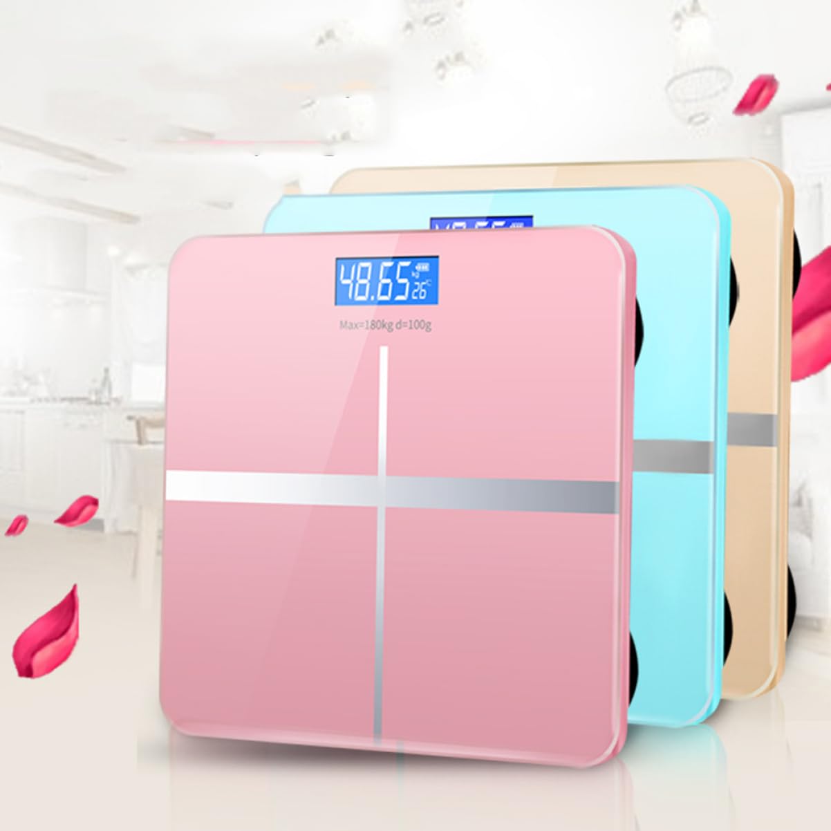 Bilancia Elettronica Digitale per Alimenti Display Grande e Vetro Temperato, Design Unico e Ricarica Usb, per Cucina e Controllo Peso Preciso