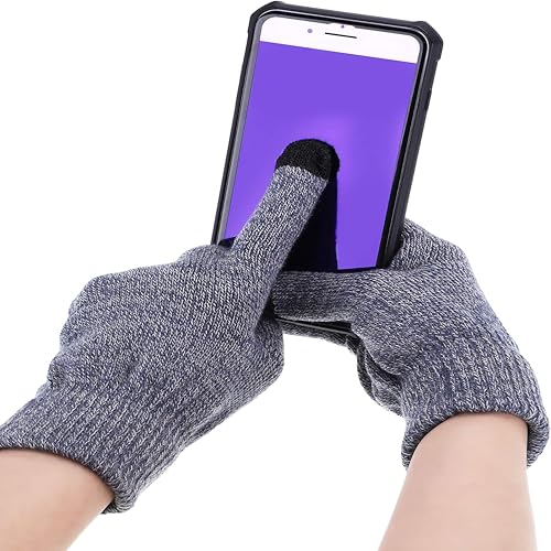 Tatuo 4 Pcs Winter Hat and Gloves Set for Men and Women and Kids Ski Warm Fleece Knit Beanie Hat Warmer Scarf Earmuff3