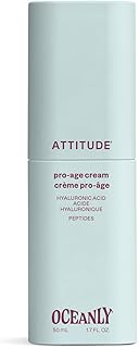 ATTITUDE Anti Aging Face Cream, With Hyaluronic Acid, Peptides & Ceramides, For Wrinkles & Fine Lines, Fragrance Free Skin...