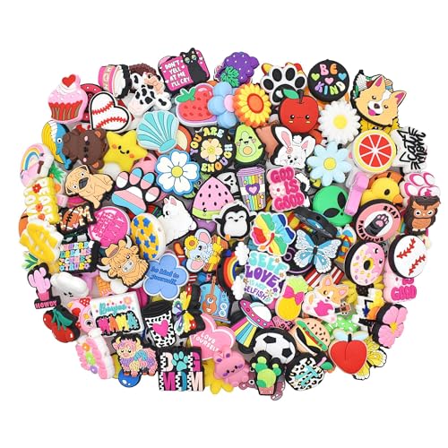 110Pcs Non-Repeat Silicone Focal Beads for Pens Random Different Focal Bead Bulk Mixed Cute Loose Beads for Beadable Pen Keychain Jewelry Making DIY Gift Class Prize