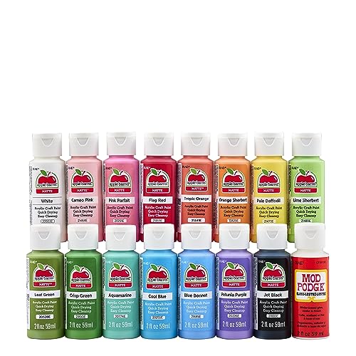Peinture acrylique Apple Barrel kit de couleurs printanières pour peindre sans trace sur bois