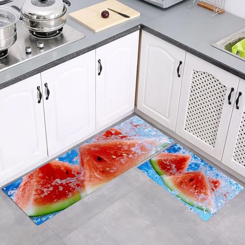 Tapis de cuisine absorbant l'huile et lavable avec dossier sécurité antidérapant - 2
