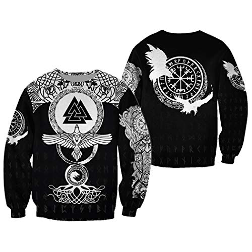 Sweat Harajuku homme avec motif tatouage 3D et capuche protectrice - 3