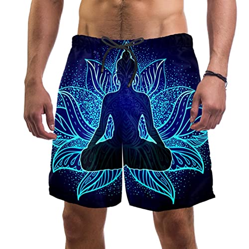 Shorts de plage bleu noir pour vacances et surf Yuzheng