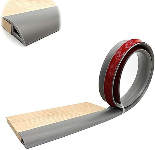 KADEUX Reductor de umbral de PVC de alfombra a piso, tira de transición de piso de diferencia de altura de 0.315-0.394 in, tira de umbral